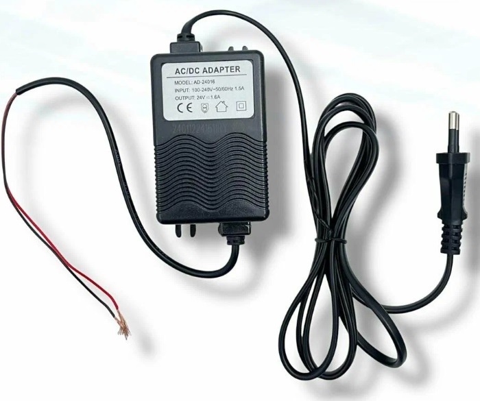 картинка Блок питания для насоса (Адаптер) TR-1.6A bx (220VAC-24VDC, 1.6A)