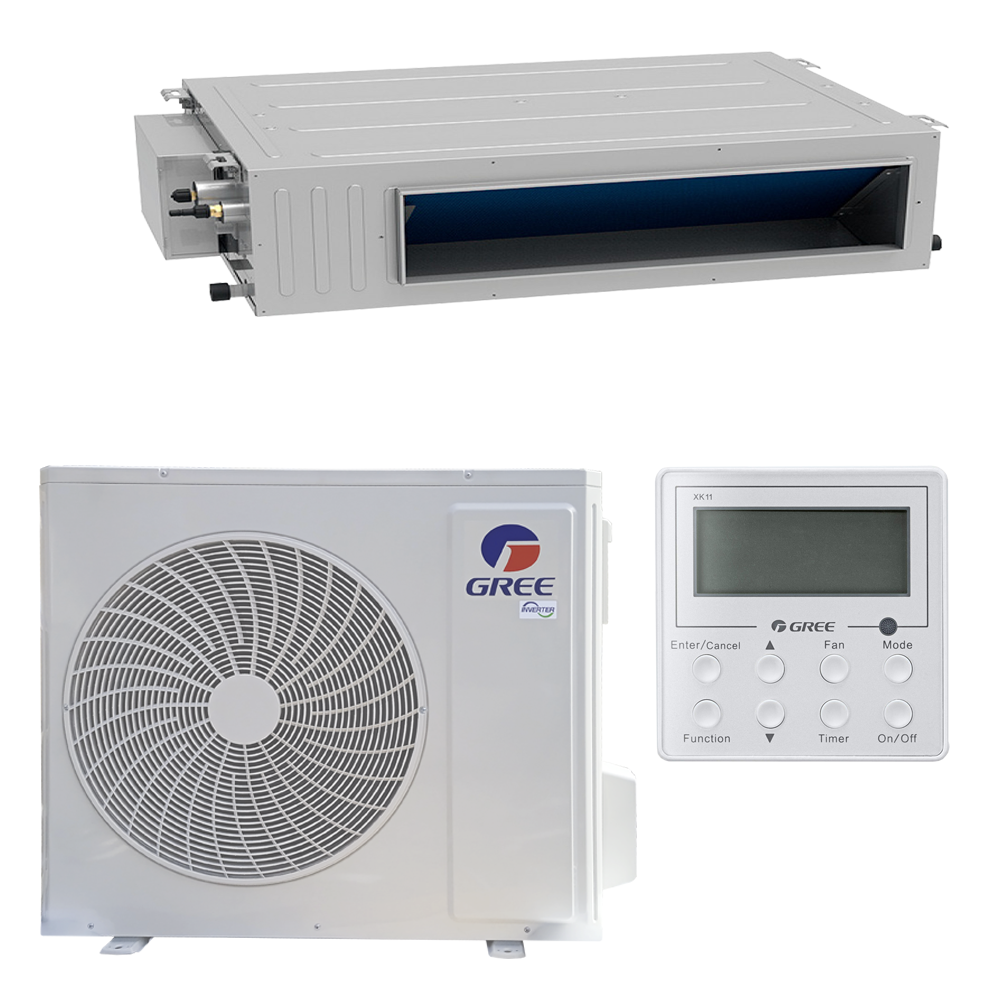 картинка Кондиционер канальный GREE-12 Inverter R32: (без инсталляции) GUD35PS1/B-S / GUD35W1/NhB-S