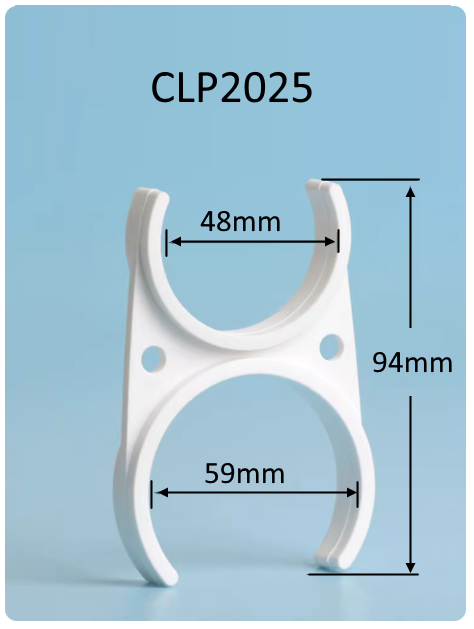 картинка Зажим (клипса), для пост-фильтра и колб мембраны. CLP2520 комплект 10 шт.