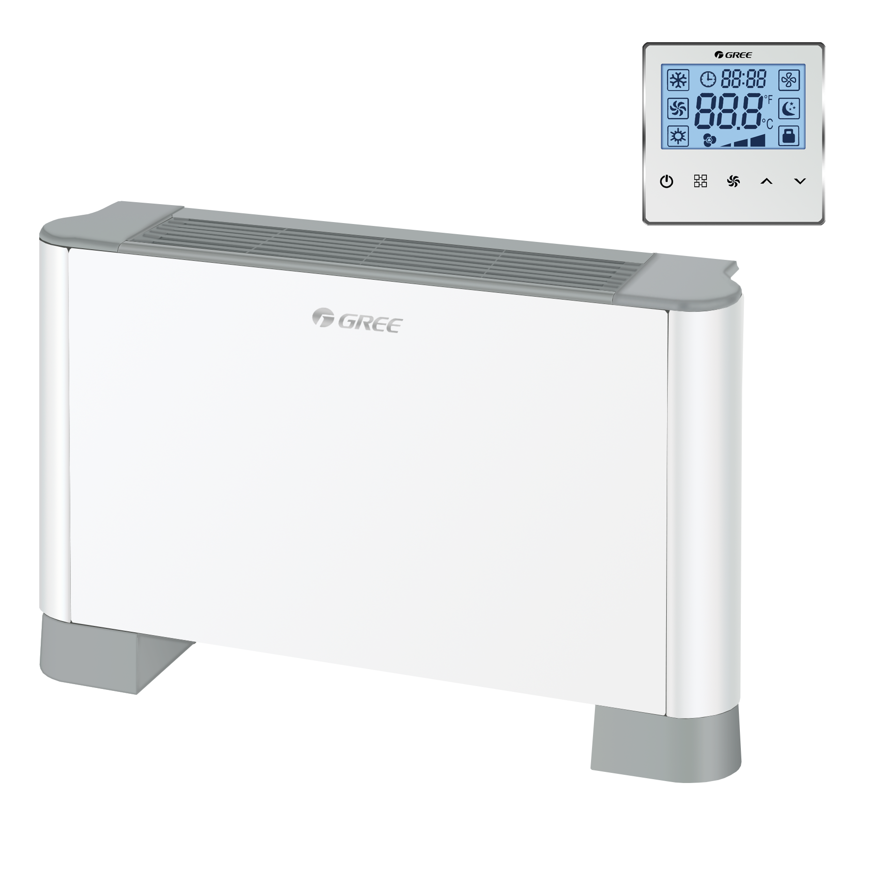 картинка Напольный фанкойл GREE FP-102LM/D-K  (5/5,9 кВт)