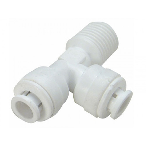 картинка Фитинг тройник QT-04A 1/4"резьба(m) x 1/4"трубка(f) x 1/4"трубка(f) комплект 25 шт.