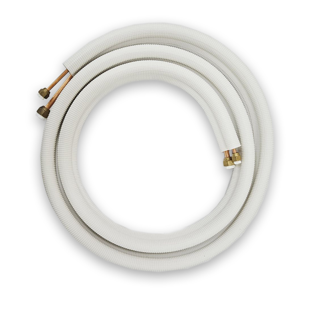 картинка Комплект медных труб Ditreex 1/4"&times;0.65+1/2"&times;0.65&times;3М (6.35/12.7) с гайками