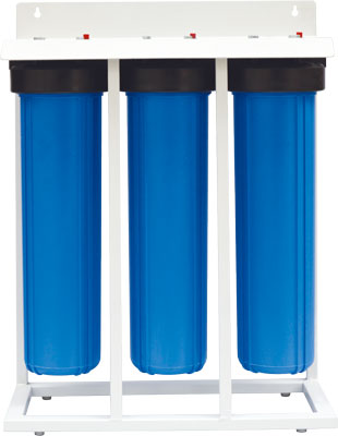 картинка Фильтр воды тройной на раме, высокой производительности BRL03LS (БигБлю), диаметр соединения 25мм